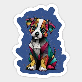 Geometric puppy Sticker